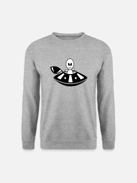 Alien UFO - Unisex Sweatshirt - salt & pepper