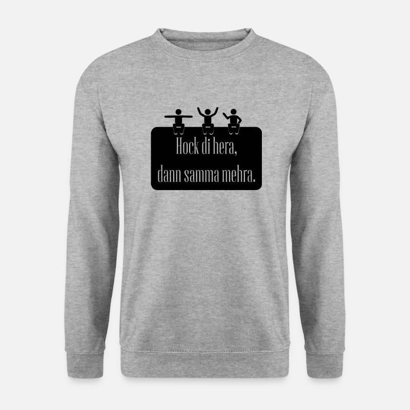 hock di hera - Unisex Pullover - Weißgrau meliert