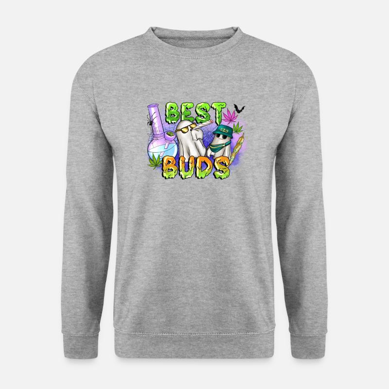 Die besten Knospen - Unisex Pullover - Weißgrau meliert