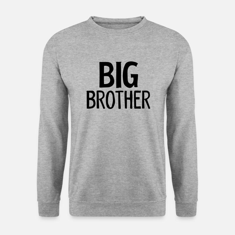 großer Bruder - Unisex Pullover - Weißgrau meliert