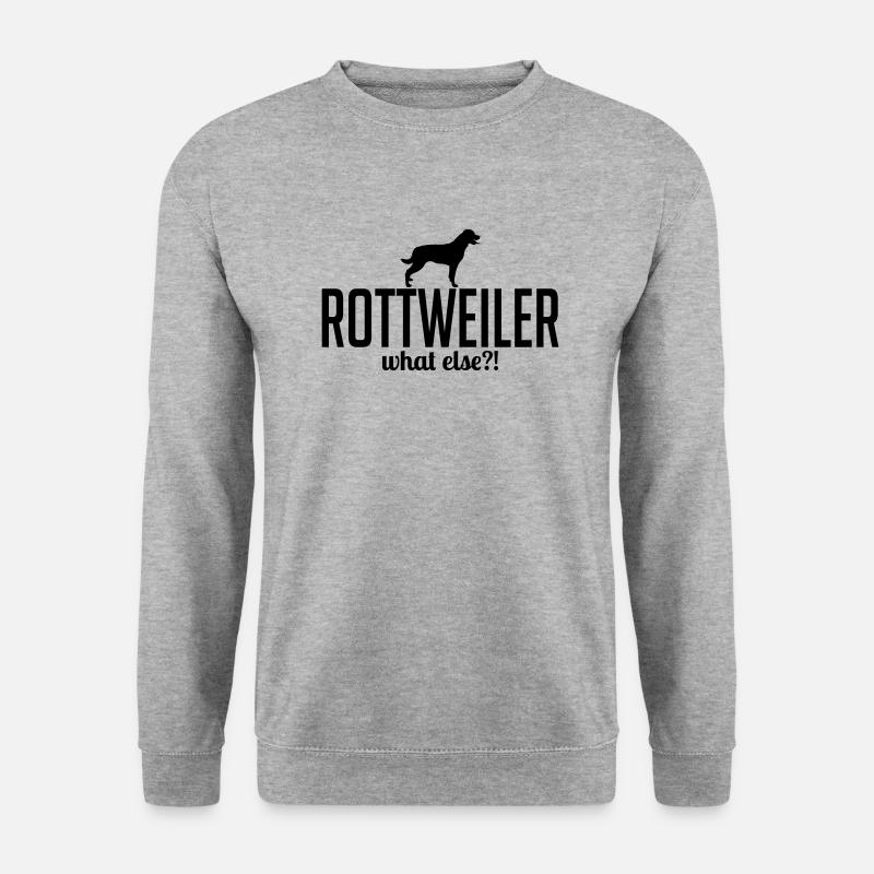 ROTTWEILER what else - Unisex Pullover - Weißgrau meliert