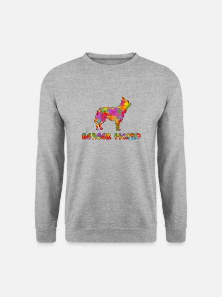 Berger Picard Multicolor - Unisex Pullover - Weißgrau meliert