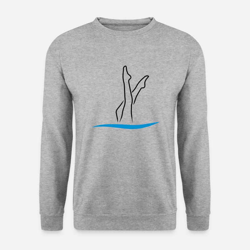 Nage synchrone - Sweat-shirt Unisexe - gris chiné