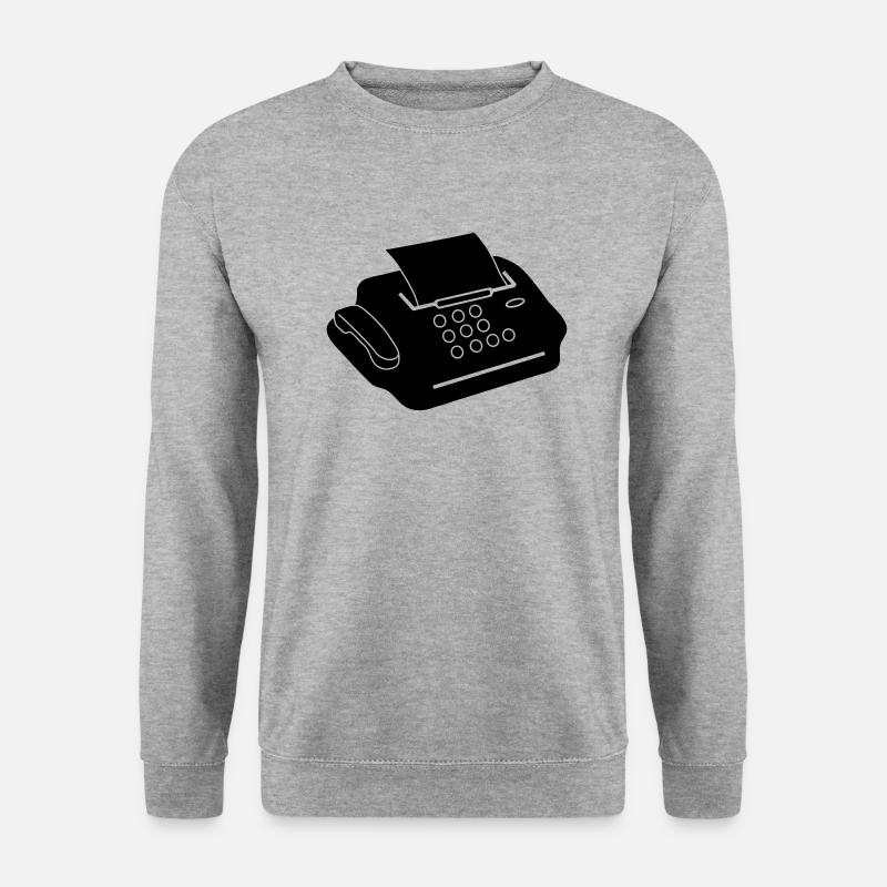 fax_g1 - Unisex Pullover - Weißgrau meliert