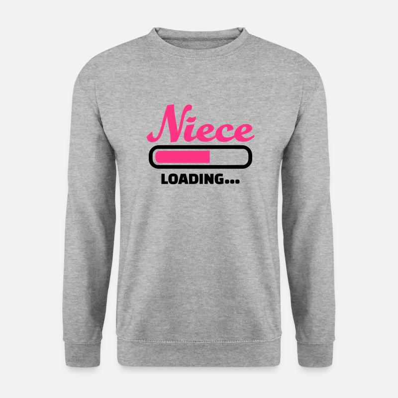 Nichte - Unisex Pullover - Weißgrau meliert
