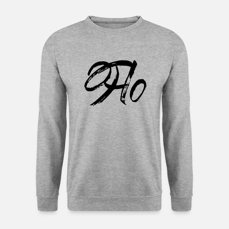 Flo - Unisex Pullover - Weißgrau meliert