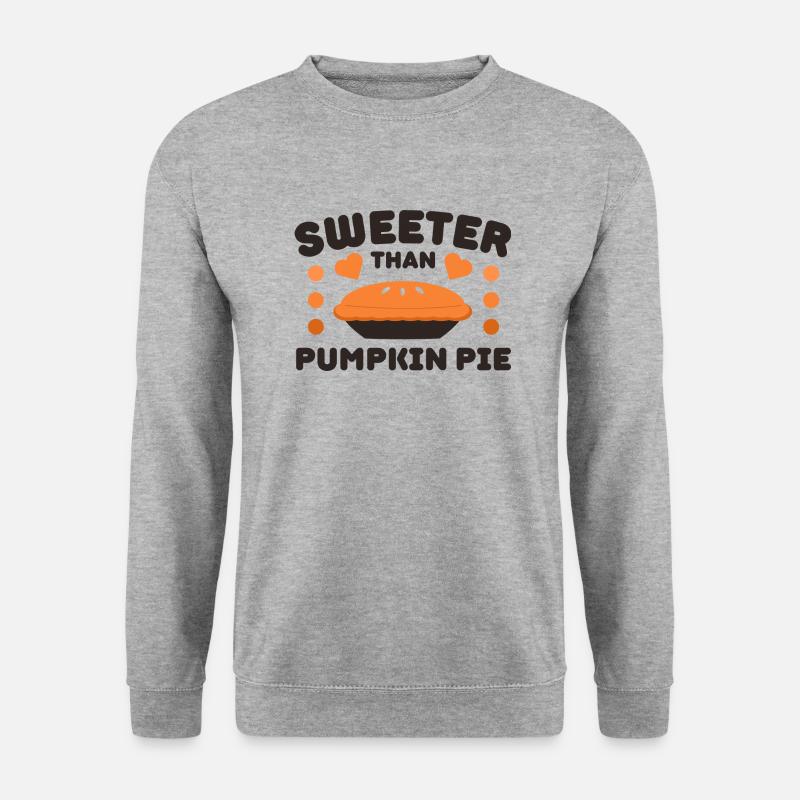 Sweeter Than Pumpkin Pie - Unisex Pullover - Weißgrau meliert