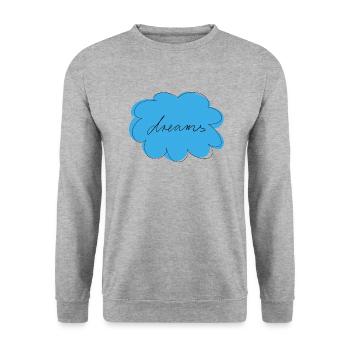 Dreams - Unisex Pullover - Weißgrau meliert - Vorne - Alina (178cm) & Michal (187cm)
