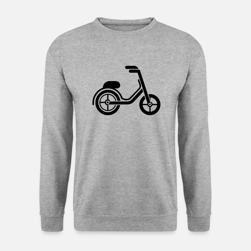 Dreirad - Unisex Pullover - Weißgrau meliert