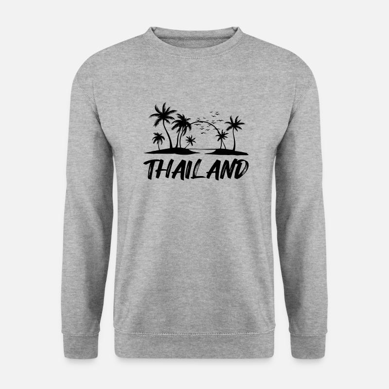 thailand - Unisex Pullover - Weißgrau meliert
