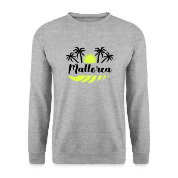 Majorca - Unisex Sweatshirt - salt & pepper - Front - Alina (178cm) & Michal (187cm)