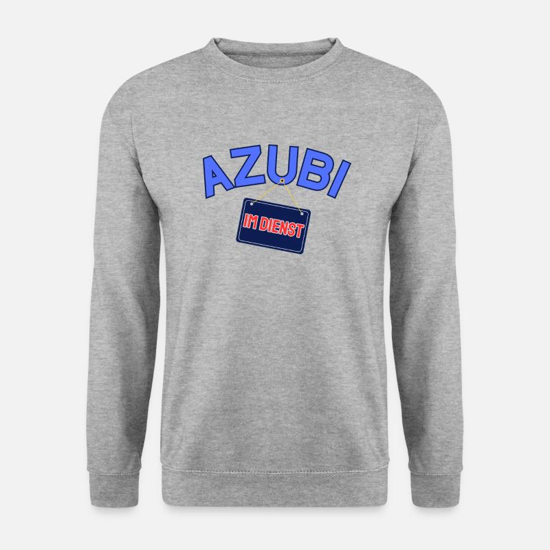AZUBI - Unisex Pullover - Weißgrau meliert