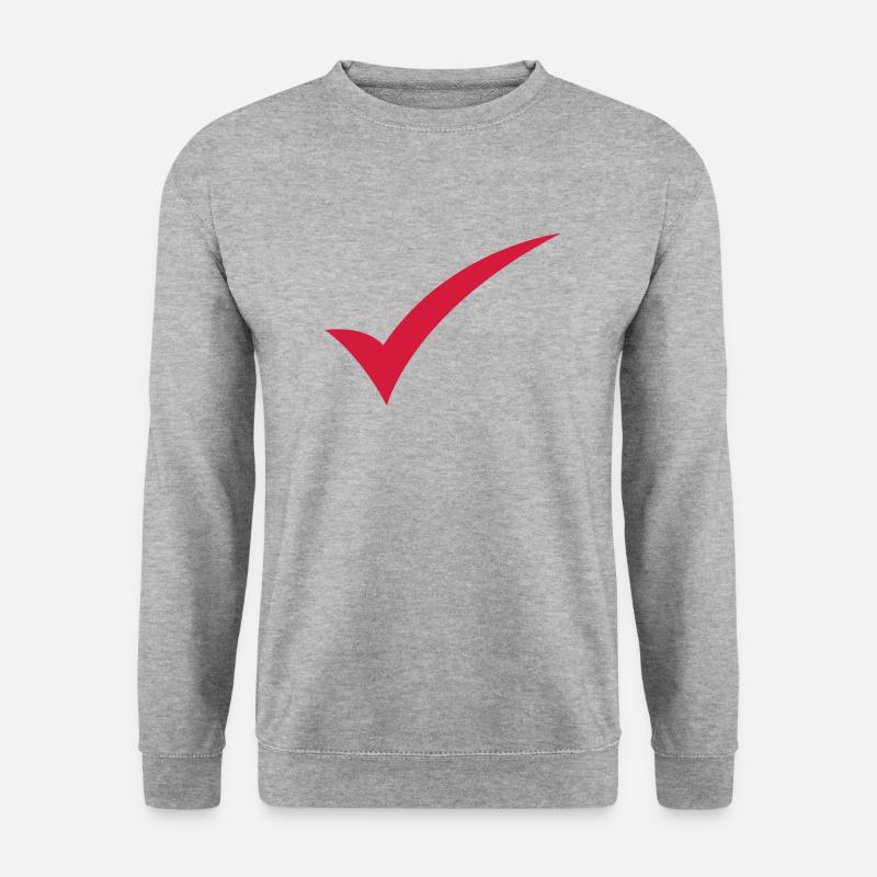 tic - Unisex Pullover - Weißgrau meliert