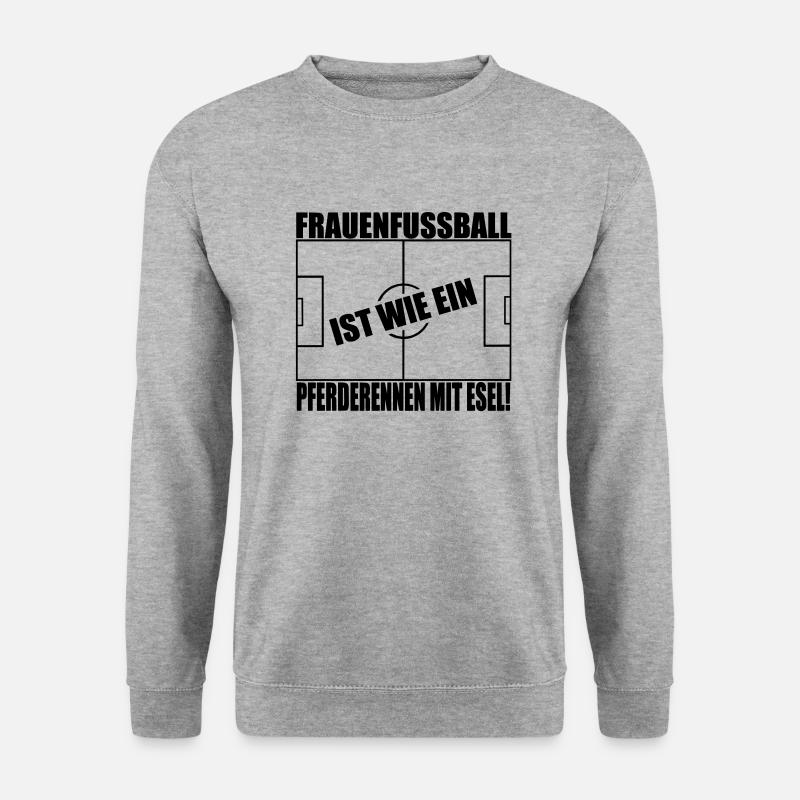 frauenfussball - Unisex Pullover - Weißgrau meliert