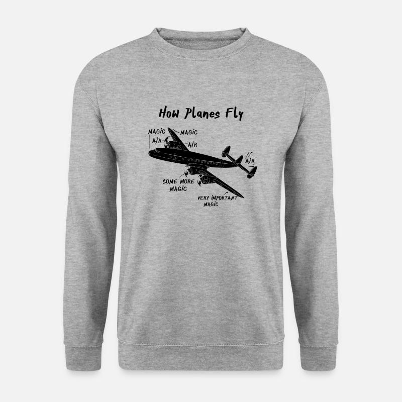 How planes fly - Unisex Sweatshirt - salt & pepper