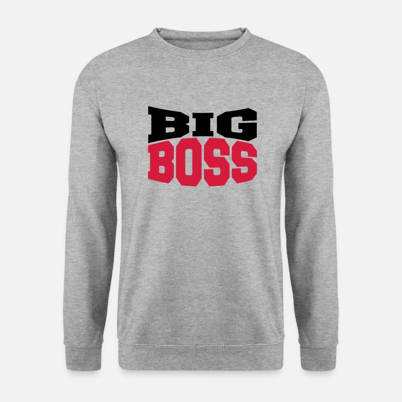 Big Boss - Unisex Pullover - Weißgrau meliert