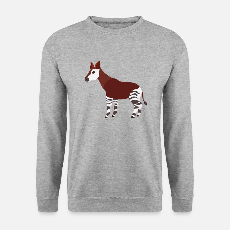 Okapi - Unisex Pullover - Weißgrau meliert