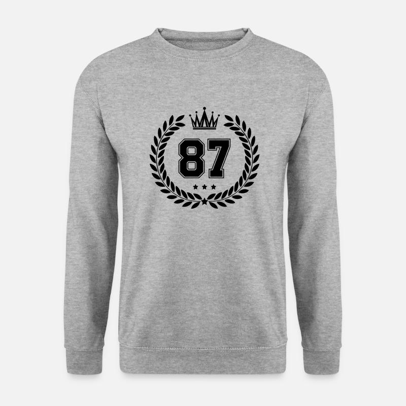wappen 87 - Unisex Pullover - Weißgrau meliert