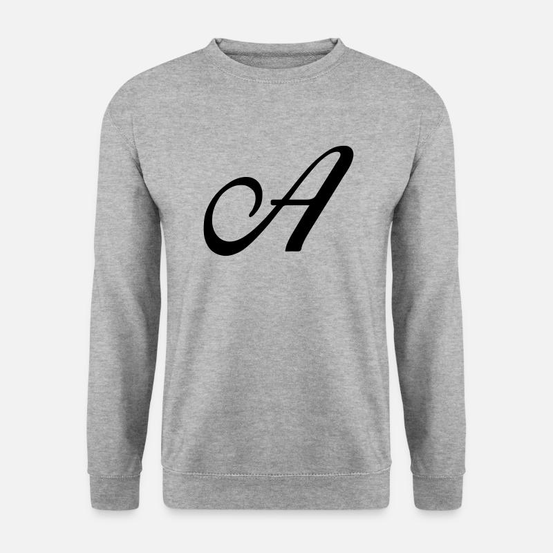 A - Unisex Pullover - Weißgrau meliert