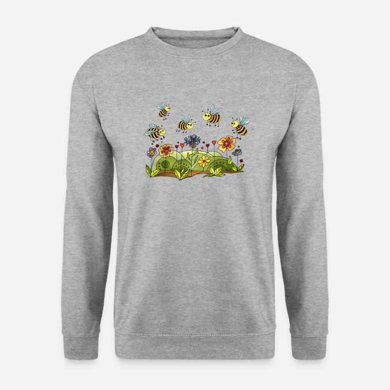 Insekten - Unisex Pullover - Weißgrau meliert
