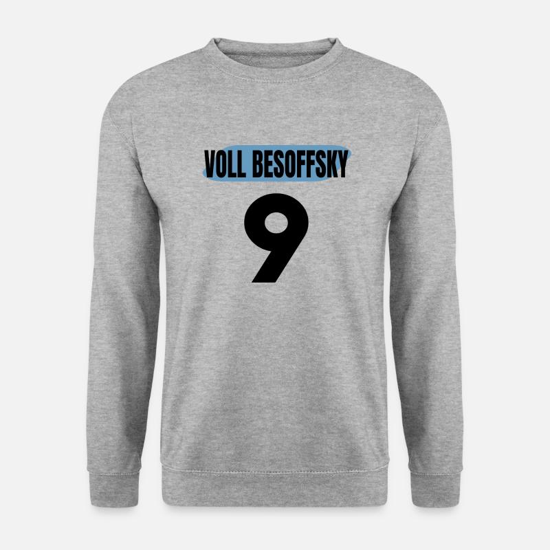 Fußball Trikot Lustig - Unisex Pullover - Weißgrau meliert