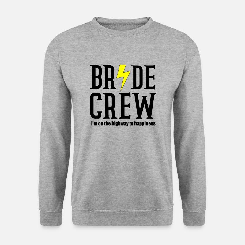 Braut Crew sagt - Unisex Pullover - Weißgrau meliert