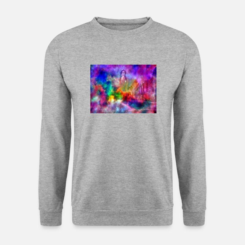 ENGEL4 - Unisex Pullover - Weißgrau meliert