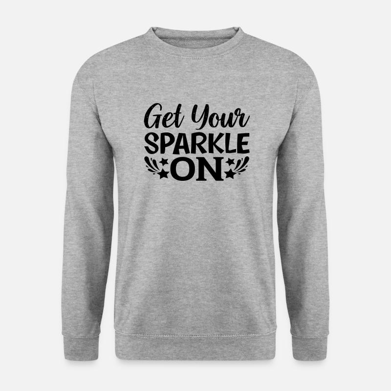 Get your Sparkle on - Unisex Pullover - Weißgrau meliert
