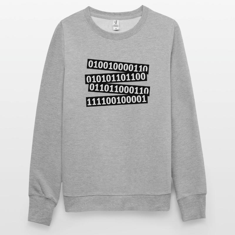 Binär Code Programm Sprache Unisex Pullover