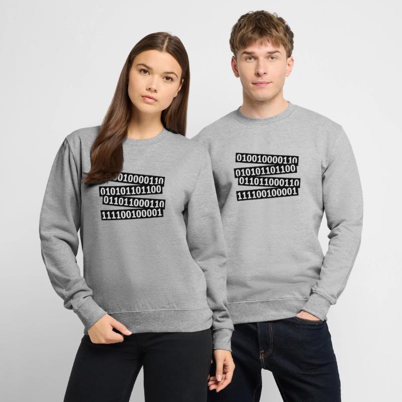 Binär Code Programm Sprache Unisex Pullover