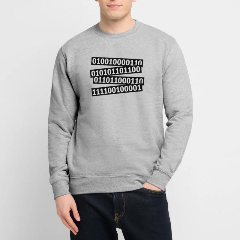 Binär Code Programm Sprache Unisex Pullover