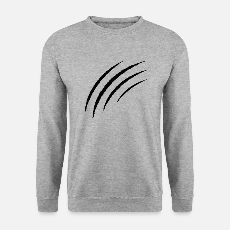krallen - Unisex Pullover - Weißgrau meliert