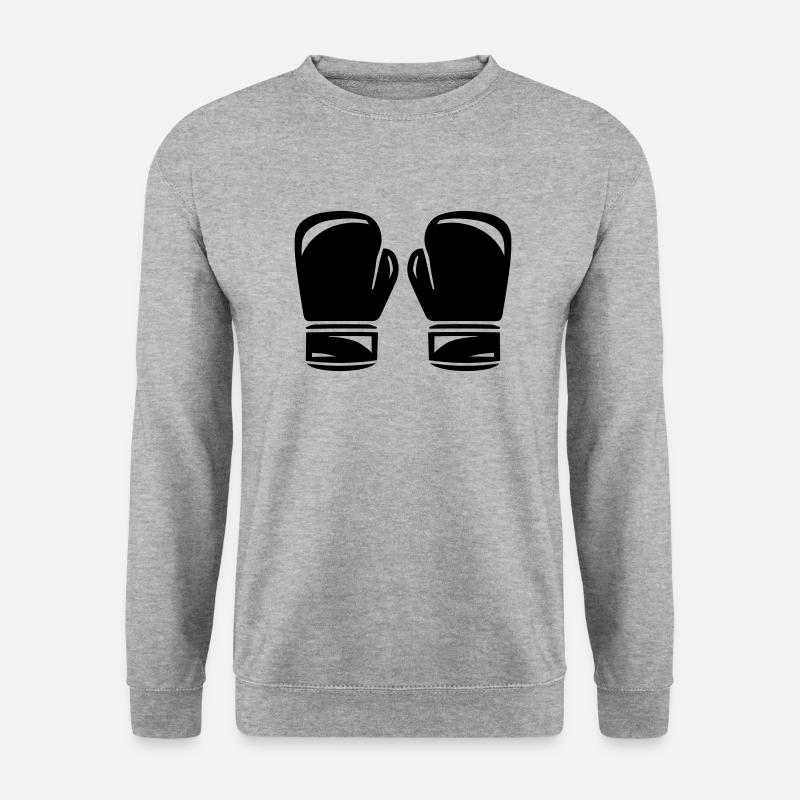 boxing - Unisex Pullover - Weißgrau meliert