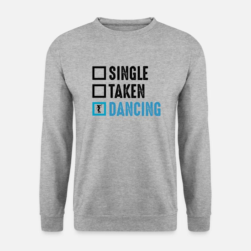 Dancing Dance Music - Unisex Pullover - Weißgrau meliert