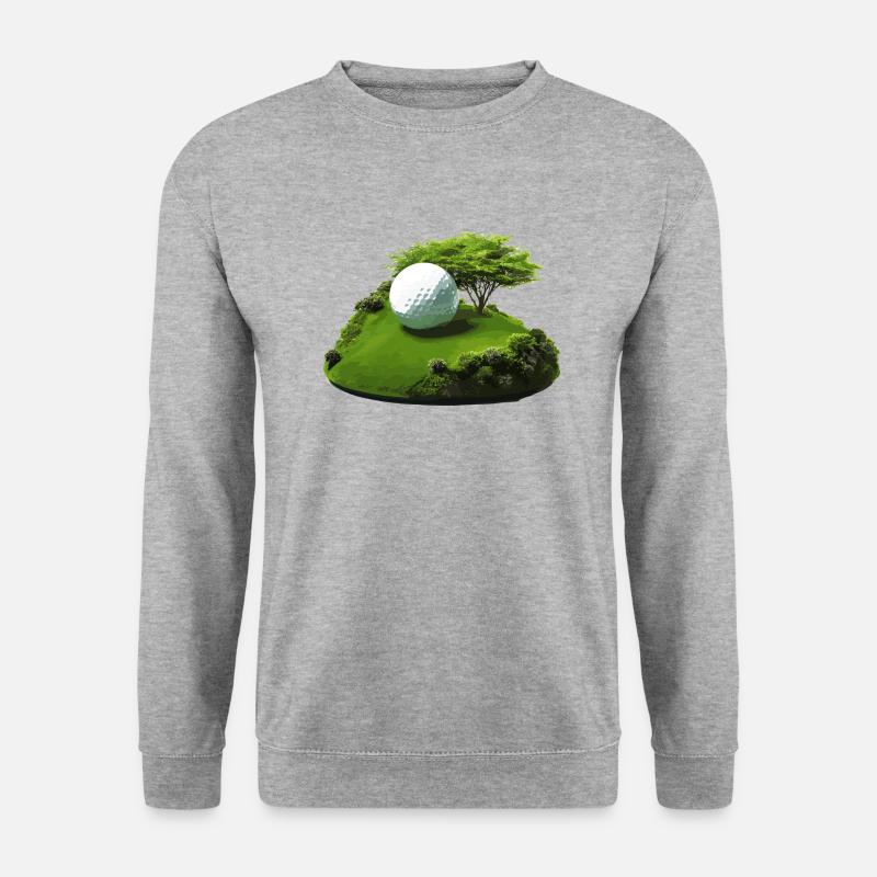 die Golfinsel - Unisex Pullover - Weißgrau meliert
