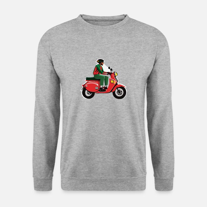 Roller Mofa Moped 3 - Unisex Pullover - Weißgrau meliert