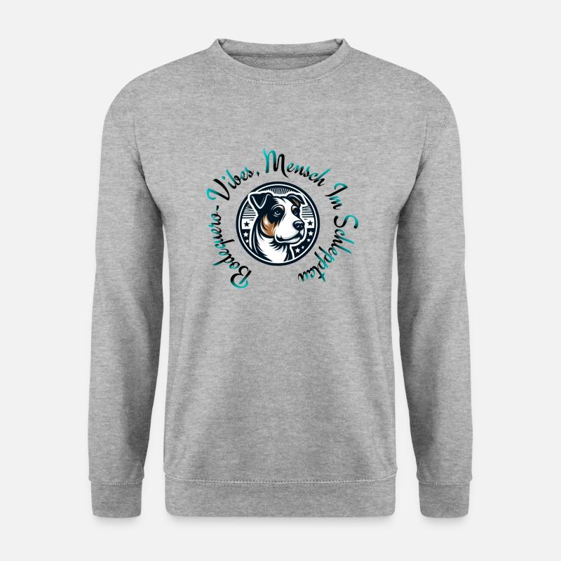 TapsTrend - Unisex Pullover - Weißgrau meliert