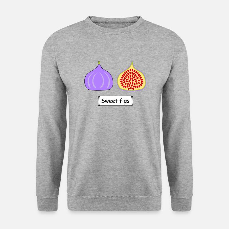 Sweet figs - Unisex Pullover - Weißgrau meliert