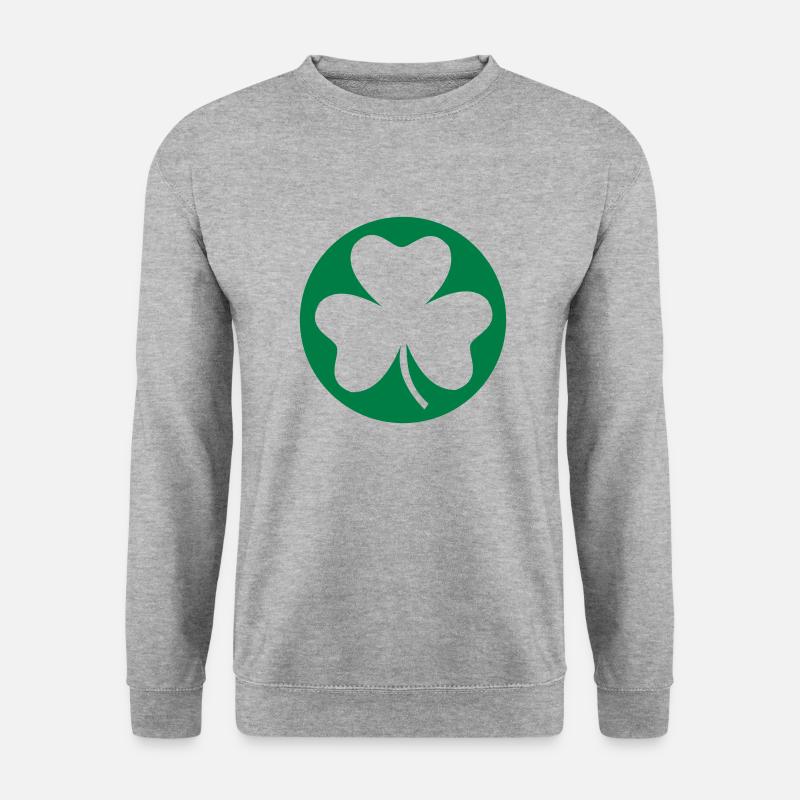Shamrock - Unisex Pullover - Weißgrau meliert