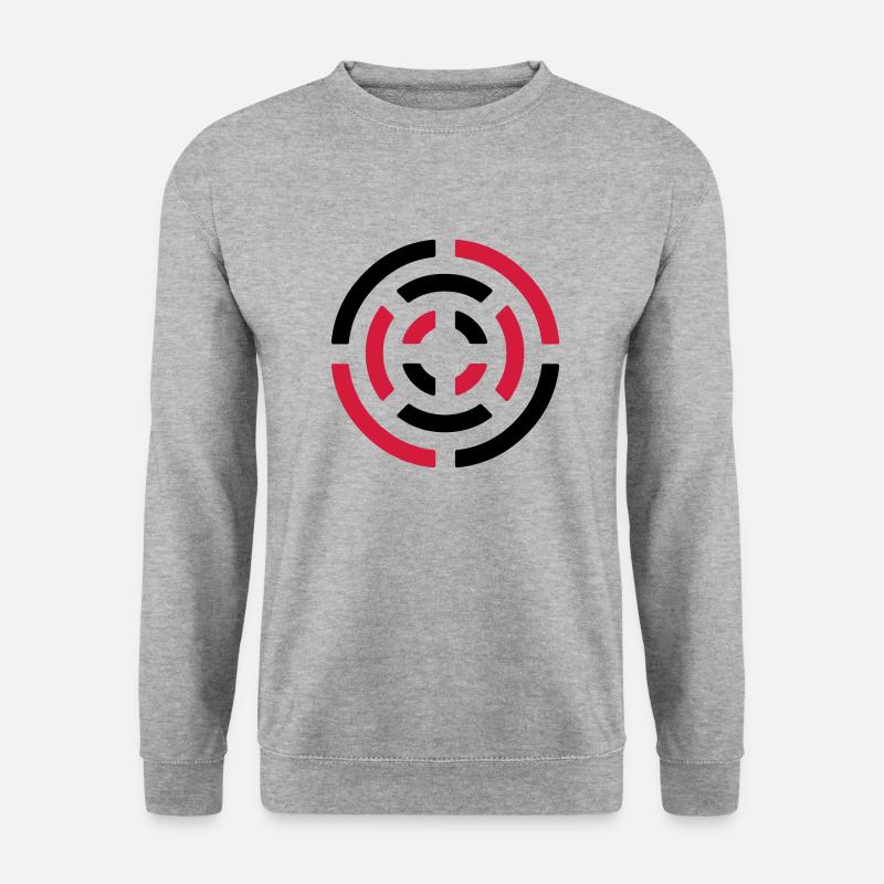 Kreis Zeichen - circle sign - Unisex Pullover - Weißgrau meliert