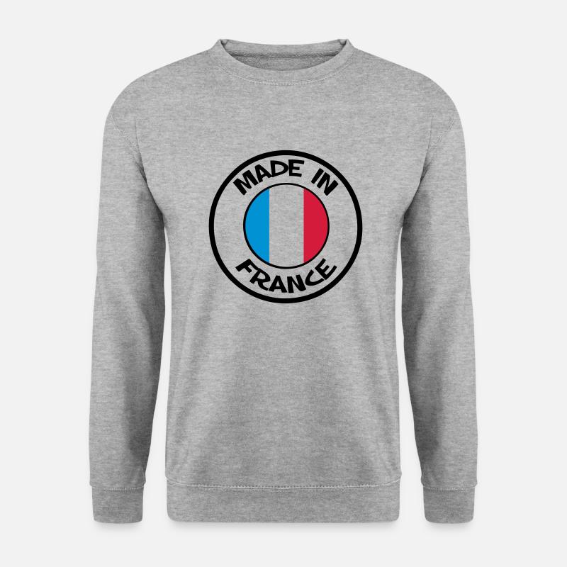 made in France - Unisex Pullover - Weißgrau meliert