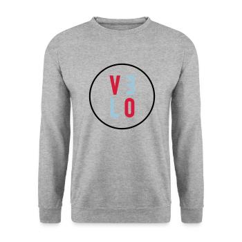 Velo - Unisex Pullover - Weißgrau meliert - Vorne - Alina (178cm) & Michal (187cm)
