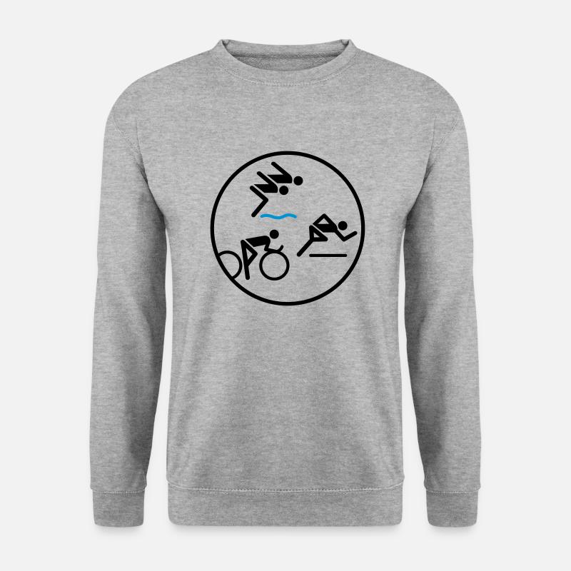 Triathlon Classic - Unisex Pullover - Weißgrau meliert