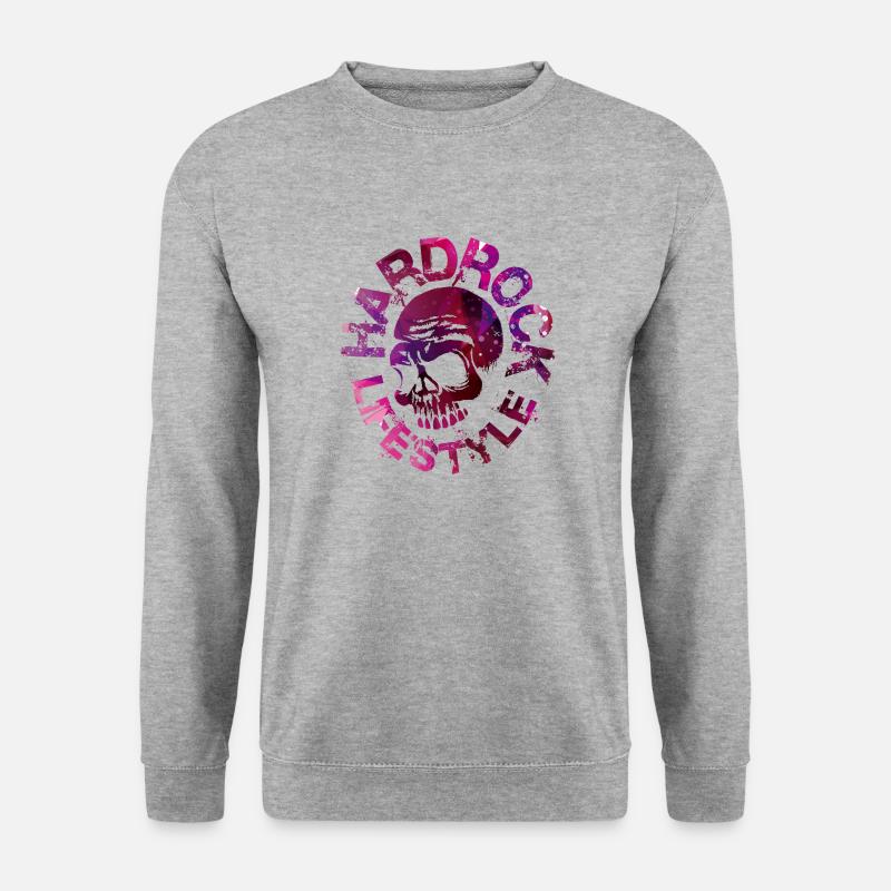 Hard Rock lifestyle - Unisex Pullover - Weißgrau meliert