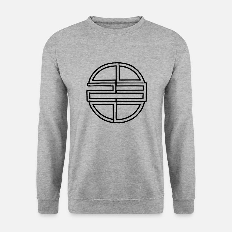 rzhw_23spirol - Unisex Pullover - Weißgrau meliert