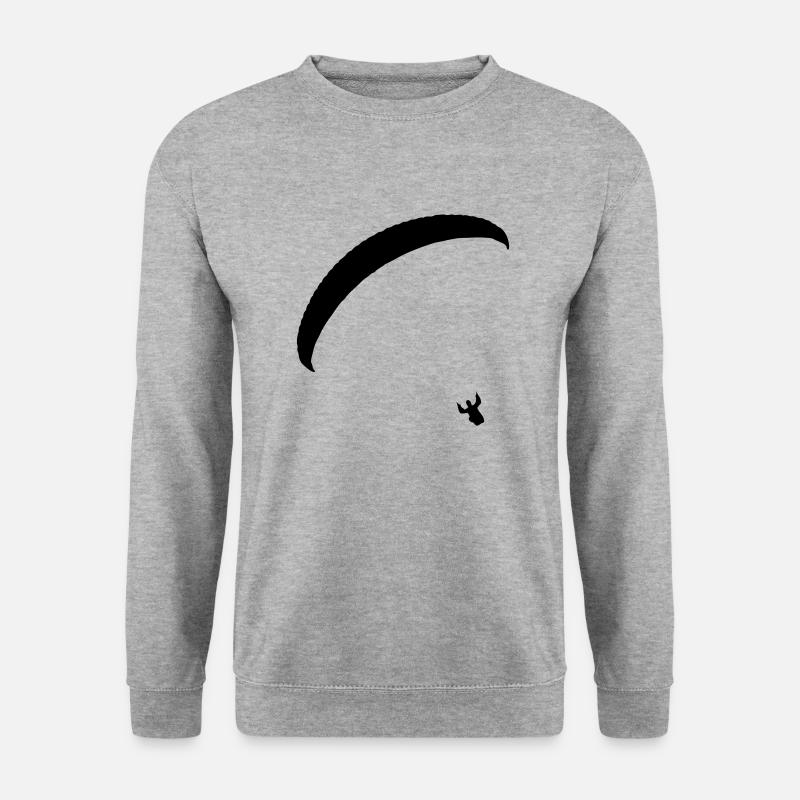 Gleitschirm - Unisex Pullover - Weißgrau meliert