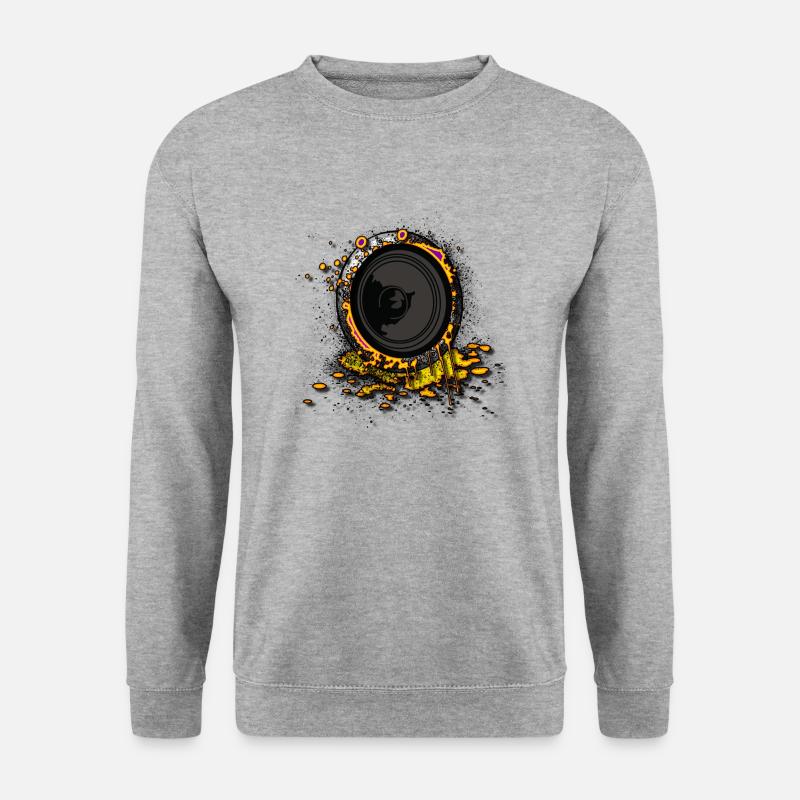 Sprecher-Graffiti 2 DJ - Unisex Pullover - Weißgrau meliert