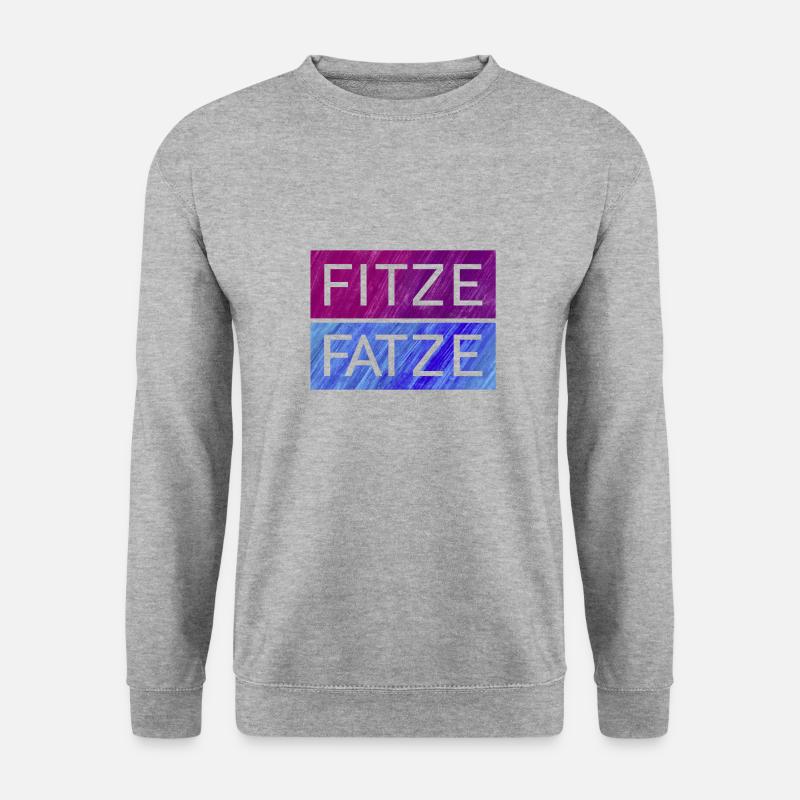 FITZE FATZE - Unisex Pullover - Weißgrau meliert