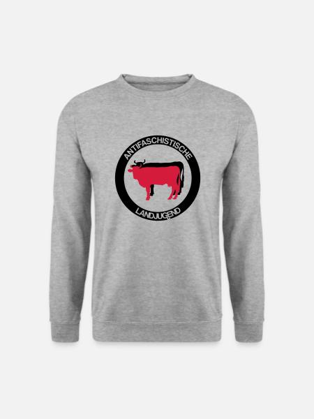 Antifaschistische Landjugend - Unisex Pullover - Weißgrau meliert