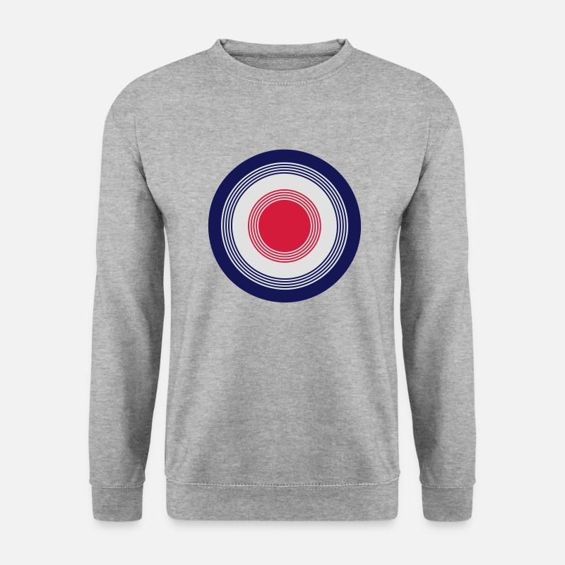 Modern Mod Target - Unisex Pullover - Weißgrau meliert